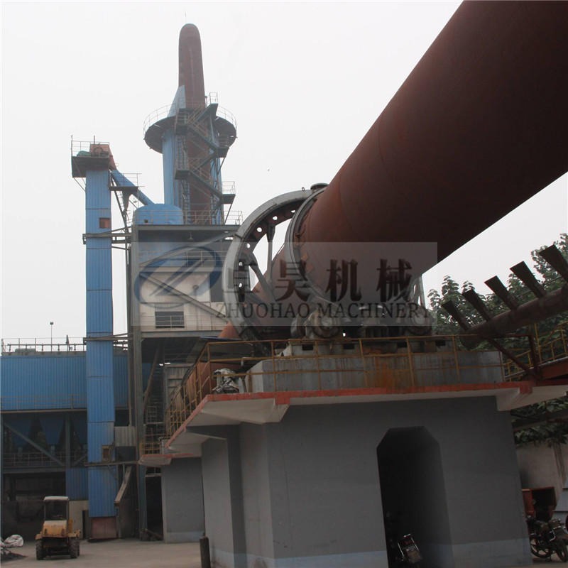 广西日处理150吨活性石灰回转窑价格白灰窑设备厂家