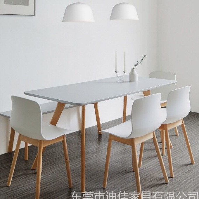 惠州休闲餐桌椅 实木餐桌   中餐桌椅 北欧现代餐桌椅组合
