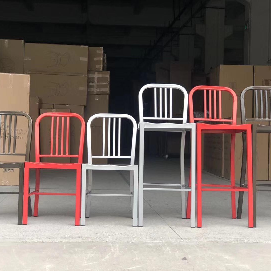 天津原装进口正版现货法式风格经典欧洲元素结合工业镂空靠背餐椅