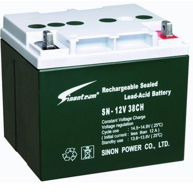 SINONTEAM赛能蓄电池SN-12V38CH 赛能蓄电池12V38AH  铅酸免维护  赛能电池厂家 赛能蓄电池代理