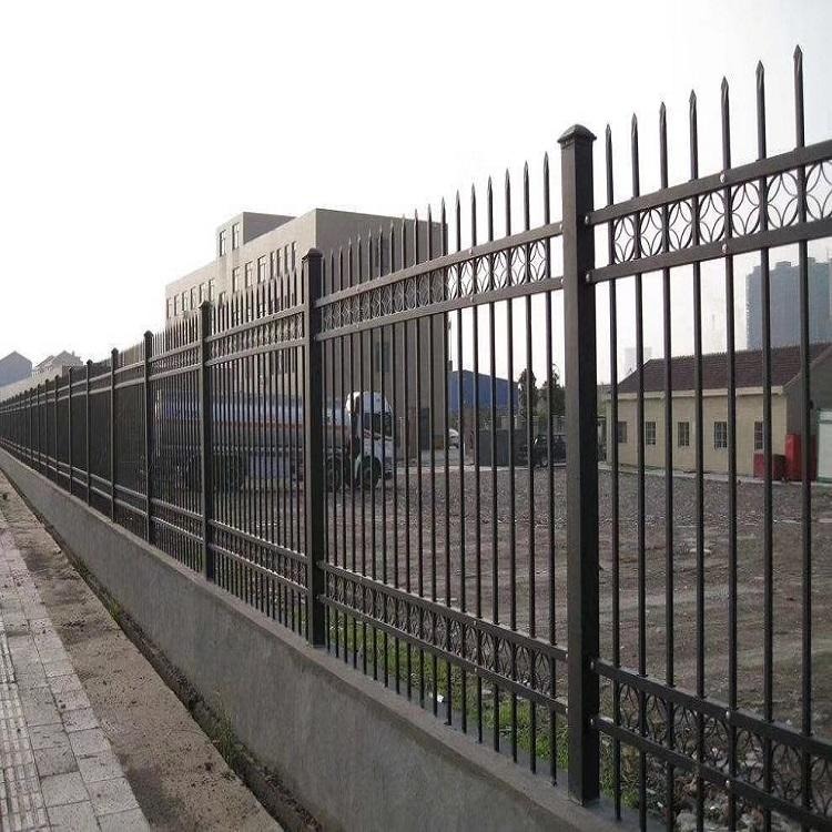 铁艺护栏 小区厂区锌钢铁艺护栏 喷塑铁艺栏杆 德兰厂家供应图片