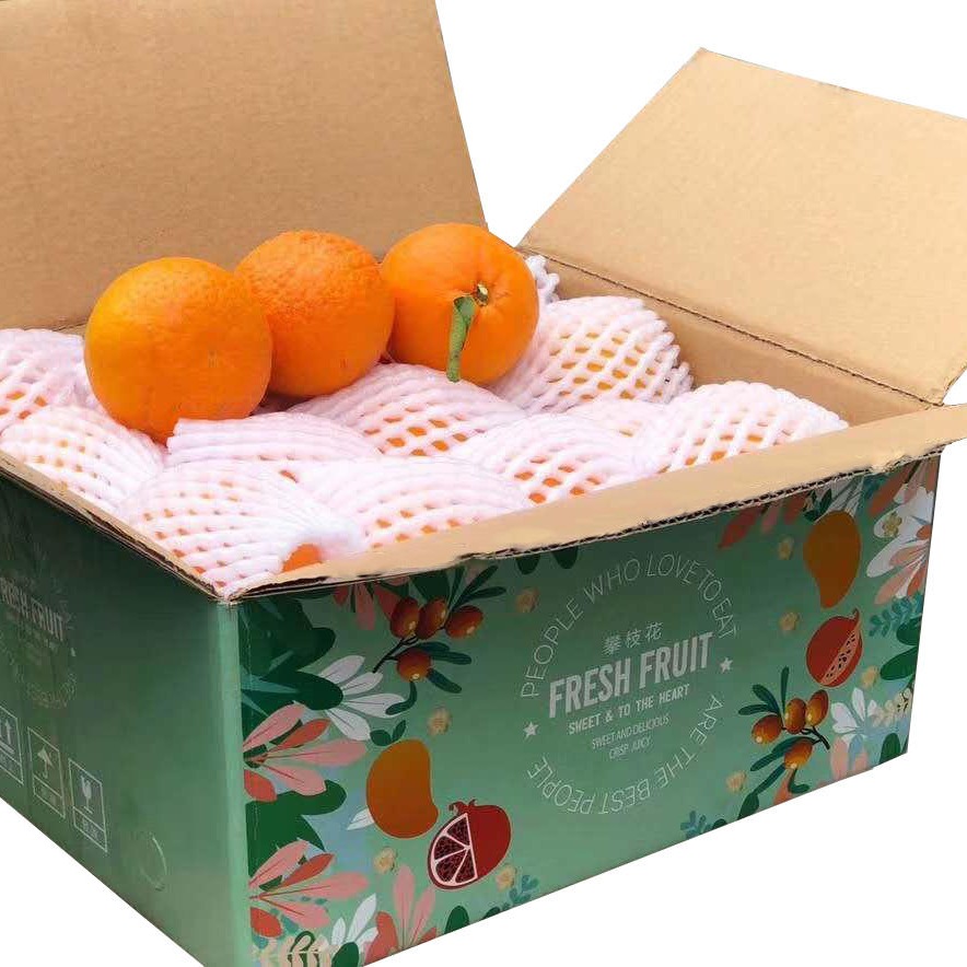 定制 水果有机蔬菜专用手提纸箱印刷定做纸盒订做