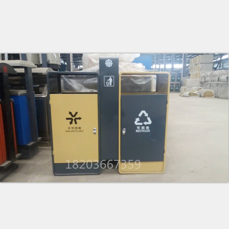 鼎豪 户外分类垃圾桶 dh-3266 厂家定制 质保厂家 景区专用