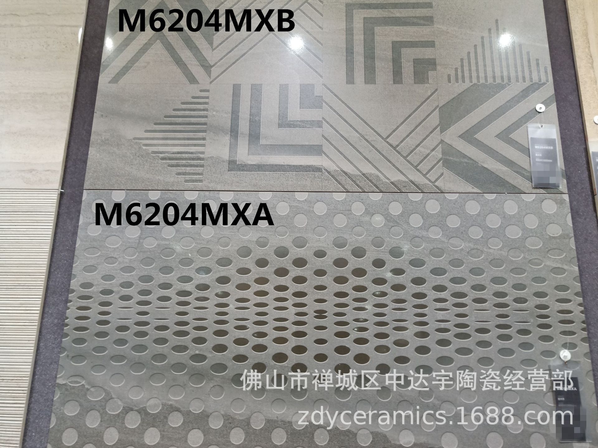 佛山 60X120CM M6204MXB 复古印花砖 阳台客厅卧室书房卫生间瓷砖示例图1