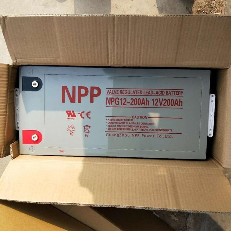 NPP耐普蓄电池NP12-200 耐普12V200AH免维护铅酸蓄电池 UPS后备电源专用 现货价格