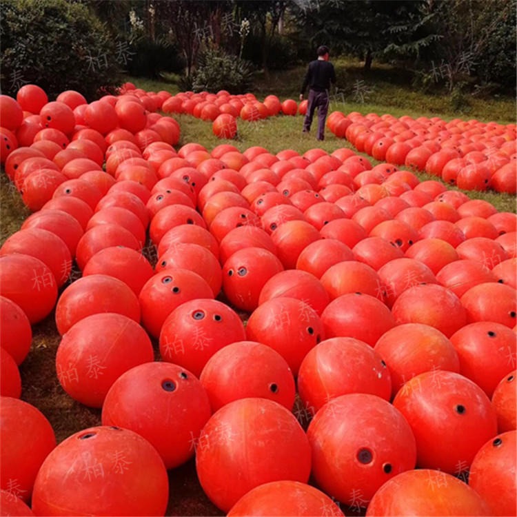 柏泰厂家 60公分海面警示浮球柏泰聚乙烯浮子供应 环海滚塑浮球定制