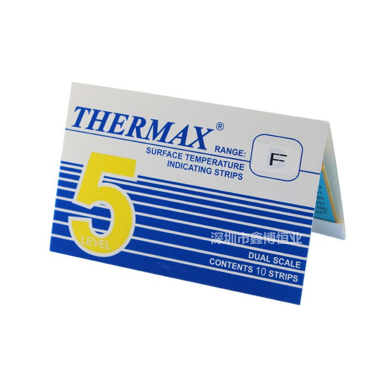 英国THERMAX温度试纸 英国TMC温度显示贴纸 5格F 160-182度测温纸
