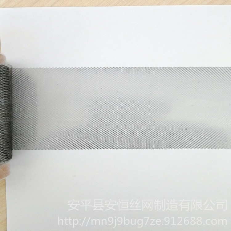 0.1mm厚菱形孔不锈钢网 孔径1x2mm斜拉不锈钢板网 电池材料用不锈钢网