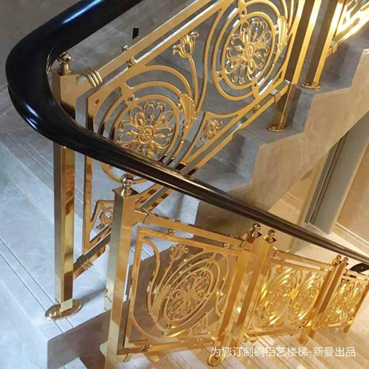 汕头别墅青古铜楼梯扶手镀层膜高于60微米