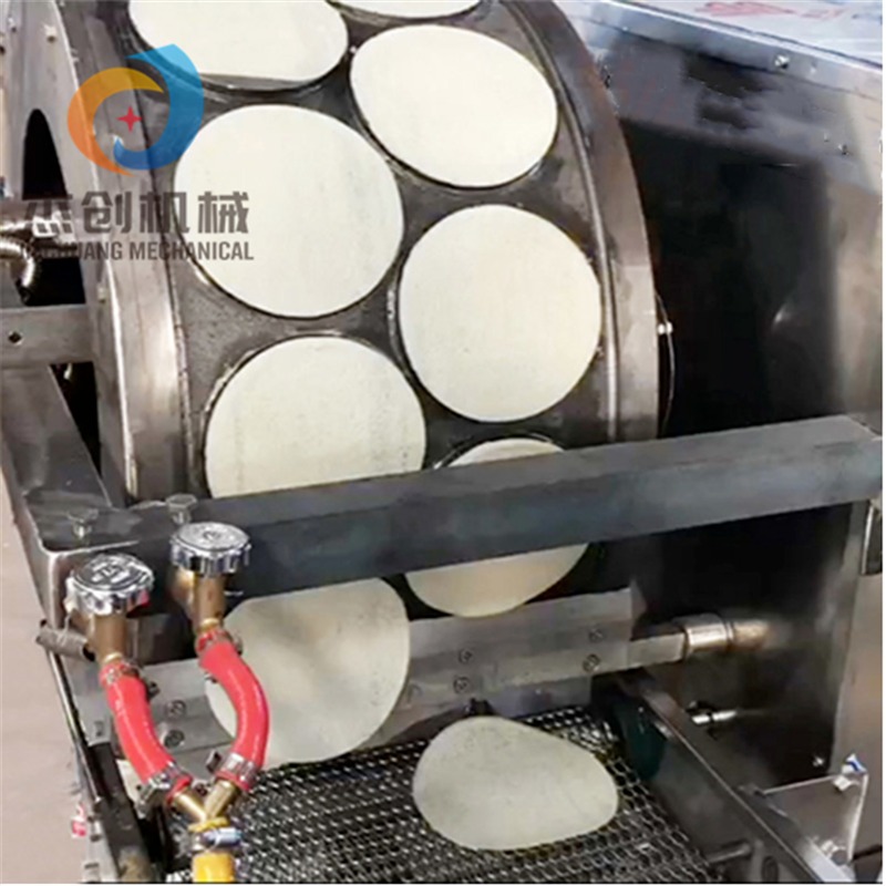 自动化小型卷饼机 圆形超薄春卷皮机 自主研发烤鸭饼成型机
