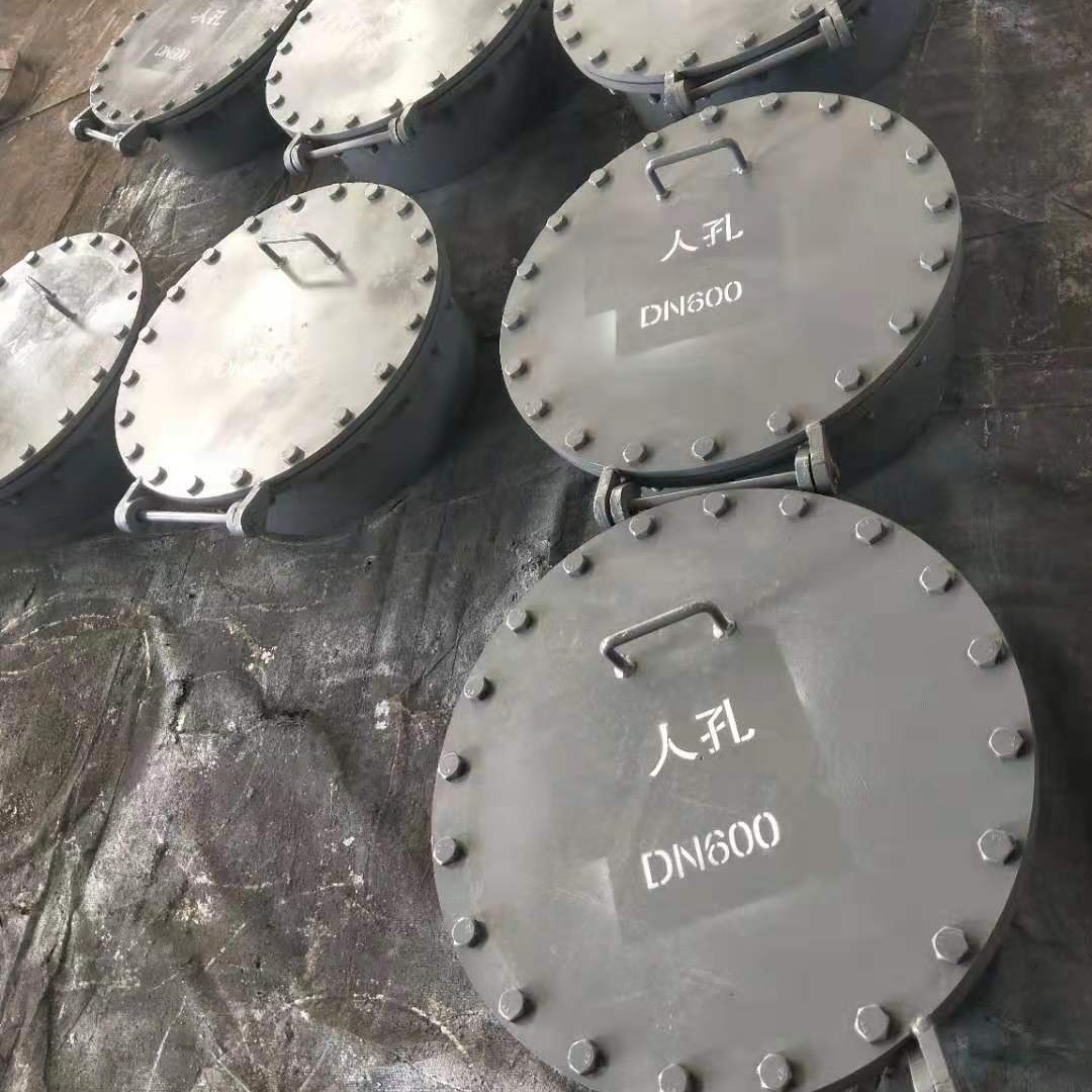 佰誉人孔生产厂家 碳钢人孔 罐壁人孔 DN600人孔 检修孔 矩形保温人孔图片