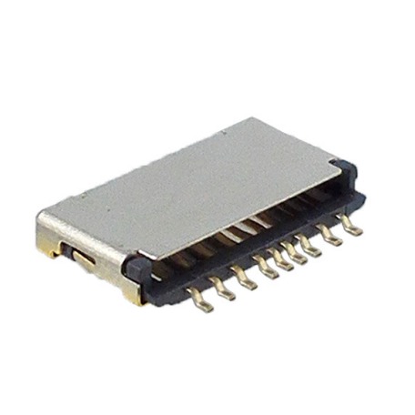 TF卡座9P检测开关1.5H MICRO SD短体卡座连接器 免费送样