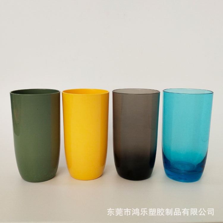 东莞冷饮l塑料杯定制420ml透明亚克力塑胶果汁杯AS餐厅用品杯示例图9