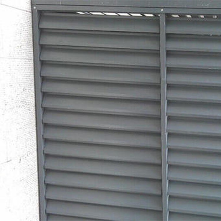 小区楼盘铝合金空调外机罩 小区楼盘室外空调主机保护罩外墙百叶窗 厂家销售