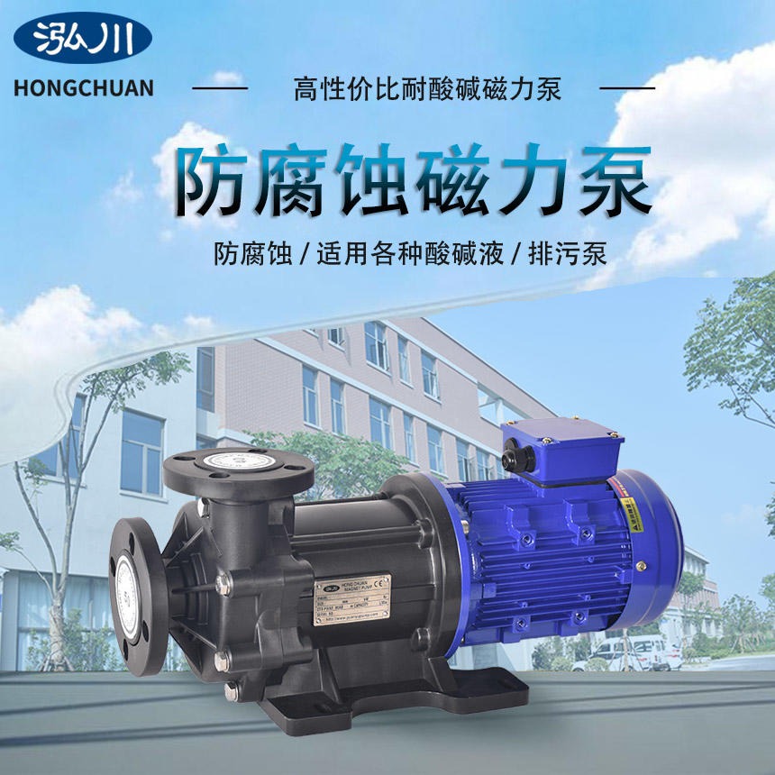 泓川次氯酸循环泵 GY-405PW-CV 耐腐蚀耐酸磁力泵