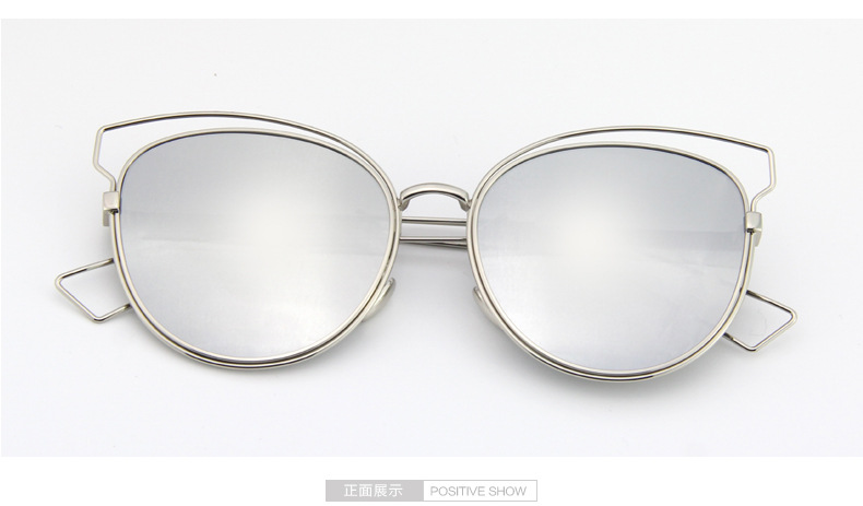 2016新款太阳镜批发 时尚潮流太阳眼镜 个性女士墨镜 猫眼太阳镜示例图18