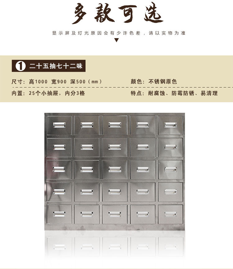 上海不锈钢西药柜304医药柜定制西药柜钢制诊所药房201调剂配药柜示例图7