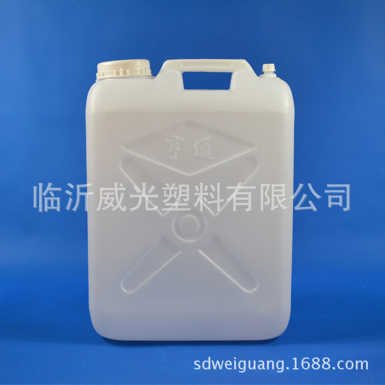 25公斤工业水桶 一次性包装桶 25L液体包装塑料桶 25l蒸馏水桶示例图3