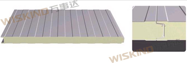 供应聚氨酯夹芯板  聚氨酯复合板 pu板 夹芯板 聚氨酯彩钢板示例图3