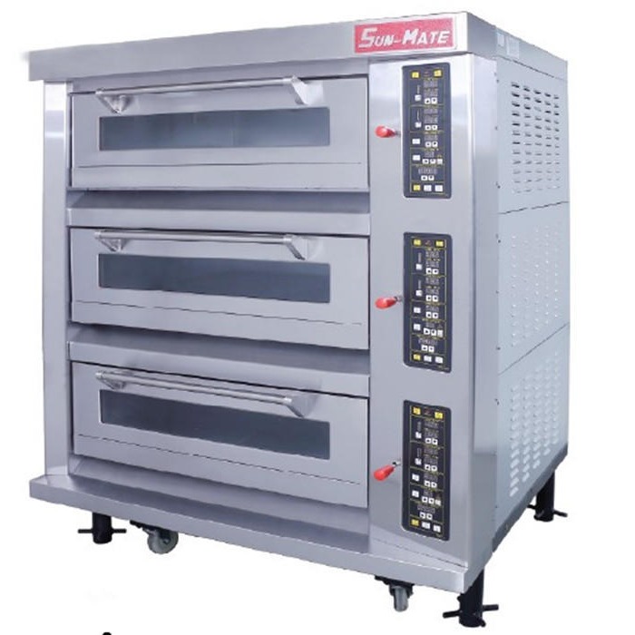 三麦SEC-3Y电烤箱 三层六盘商用烤箱 电热丝烤箱电平炉图片