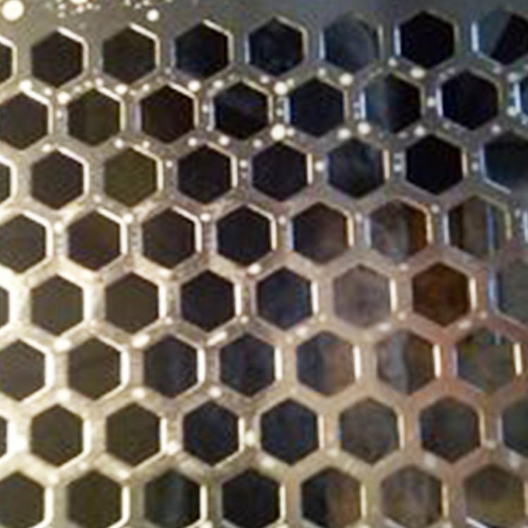 欧腾专业生产六角孔筛板 重型加厚蜂窝孔冲孔板 坚固耐用六角边孔洞洞板 石油矿山用铁板筛网