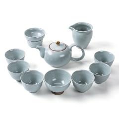 红素功夫茶具套装茶杯茶壶茶叶罐 100件起订不单独零售图片