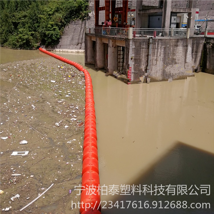 拦截水库漂浮物设备 贵州水电站拦污浮筒 电厂拦漂浮体