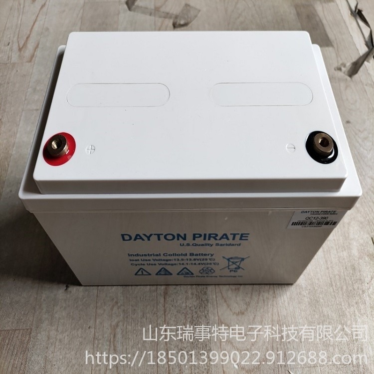 DAYTON PIRATE蓄电池QC12-390/12V100AH UPS电源 厂家直销 现货供应
