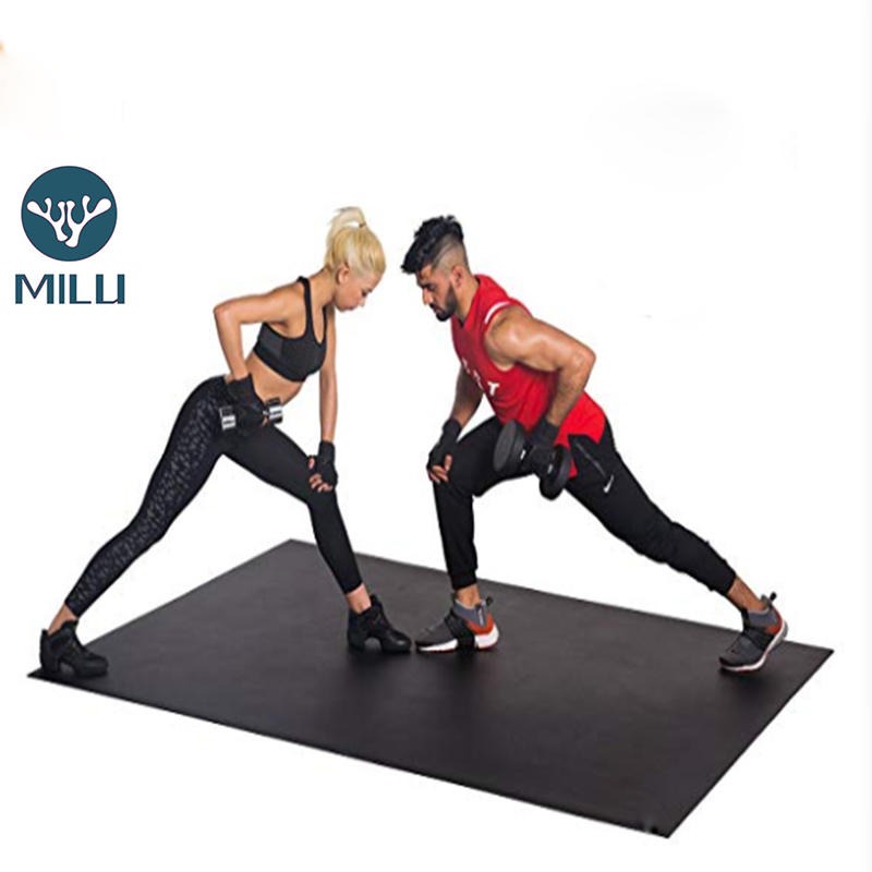 加宽加厚双人高密度PVC垫 环保防滑高密度垫 户外运动健身垫 工厂图片