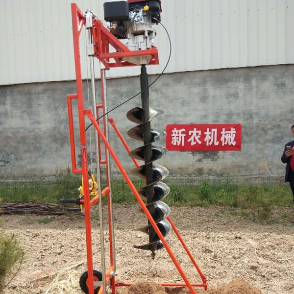 山地常用电杆挖坑机  多种型号电杆挖坑机  10马力水泥杆钻坑机用于光伏桩钻坑打洞