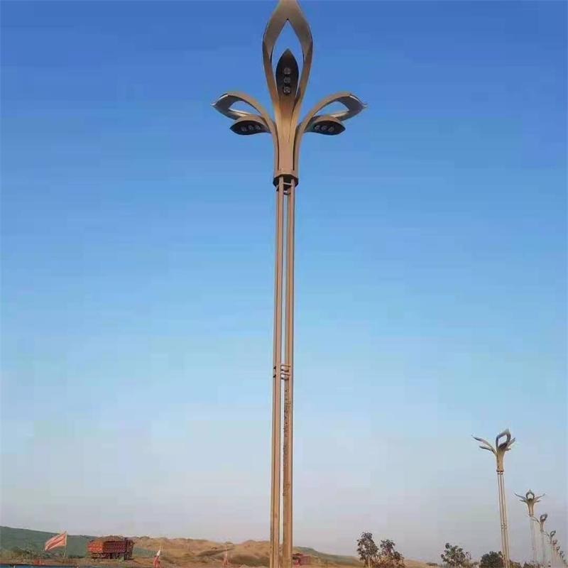 鑫永虹定制8米大型led经典景观玉兰灯 城市道路建设高杆道路灯