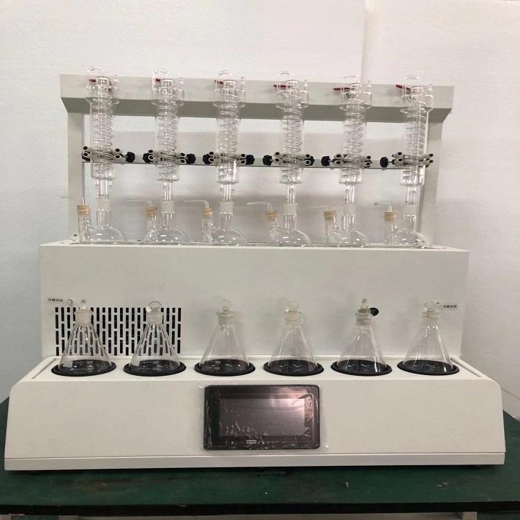 内置水蒸气氟化物蒸馏器 6位独立控制氟化物蒸馏仪GY-FSZLY-6