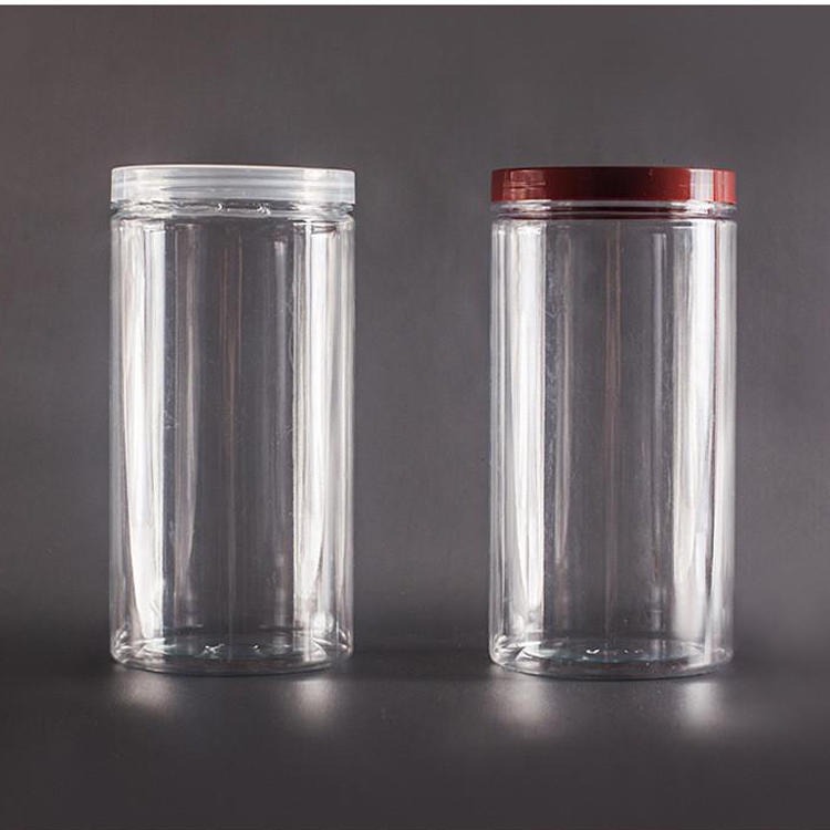 加厚旋盖包装罐 大口径塑料食品罐 透明食品罐 博傲塑料