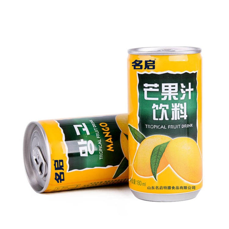 名启 芒果汁180ml 罐装果汁 真材实料 健康饮品 水果汁饮料易拉罐oem贴牌代加工图片