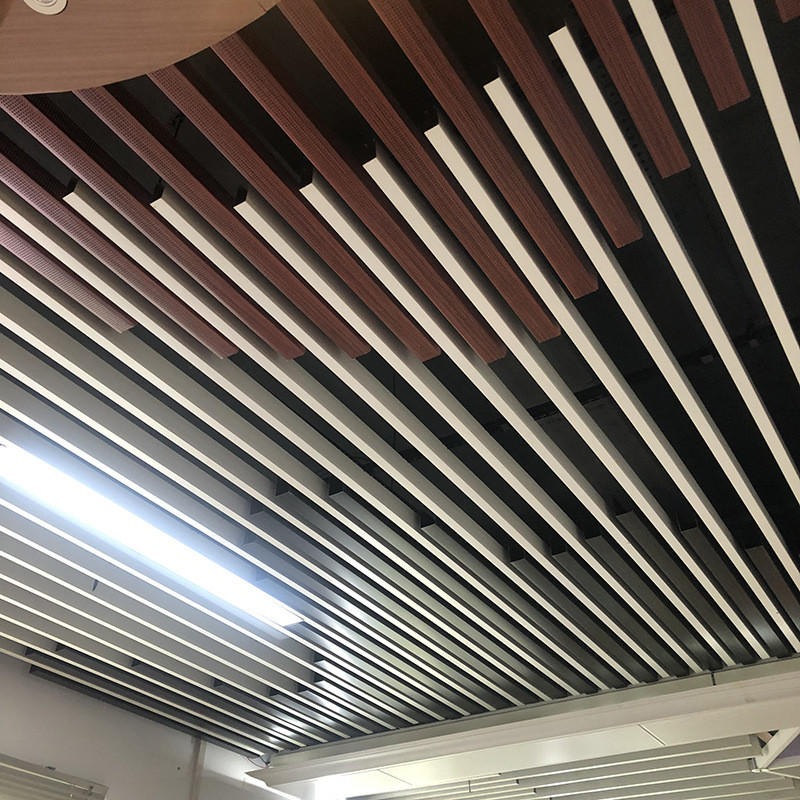 凹槽铝型材  铝方通室内装饰  走廊吊顶铝方通