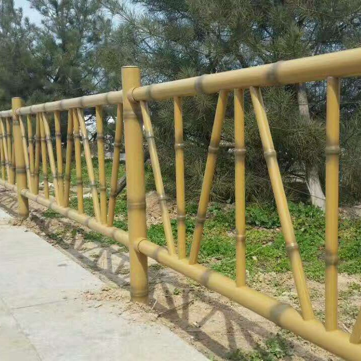 仿竹护栏 生态竹节围栏 仿竹栅栏 河北茂岳实体工厂质量保证