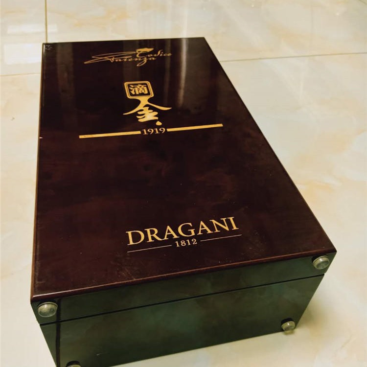 长城赤霞珠干红葡萄酒盒DFB礼品红酒木盒单支喷漆木盒木质包装盒