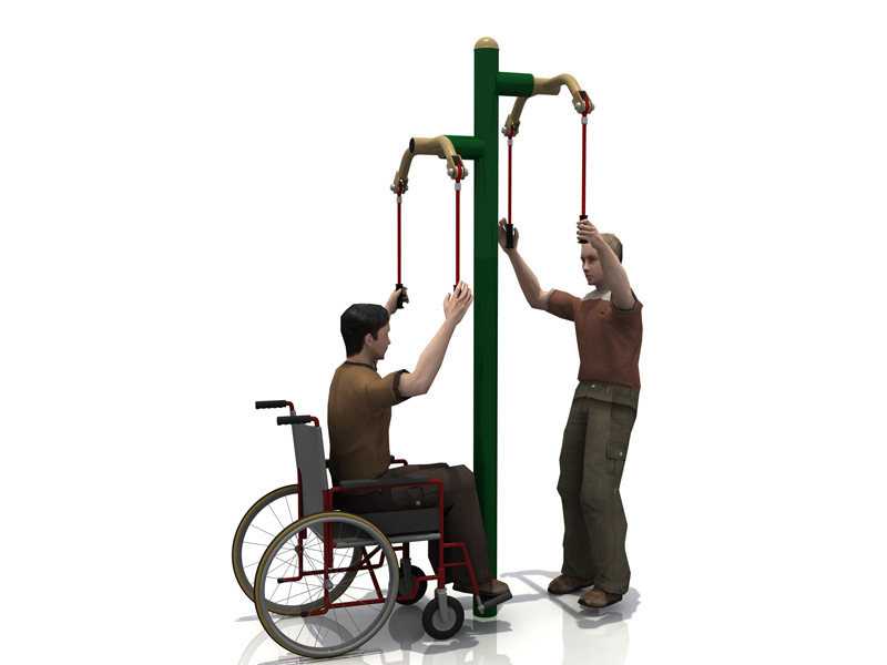 通奥专业研发各种运动健身器材室内外残疾人健身路径上肢牵引示例图2
