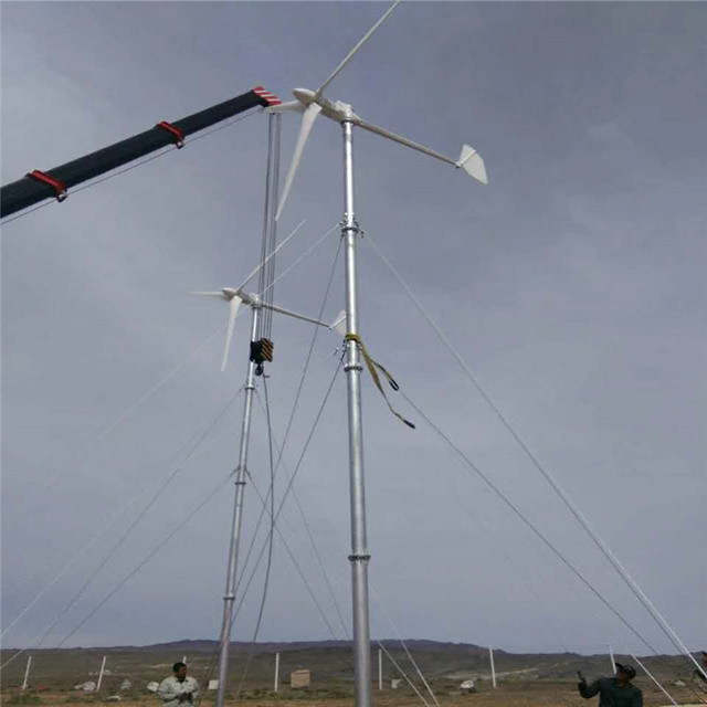 供应低速风力发电机 太阳能光伏板发电系统 风光互补发电系统3KW