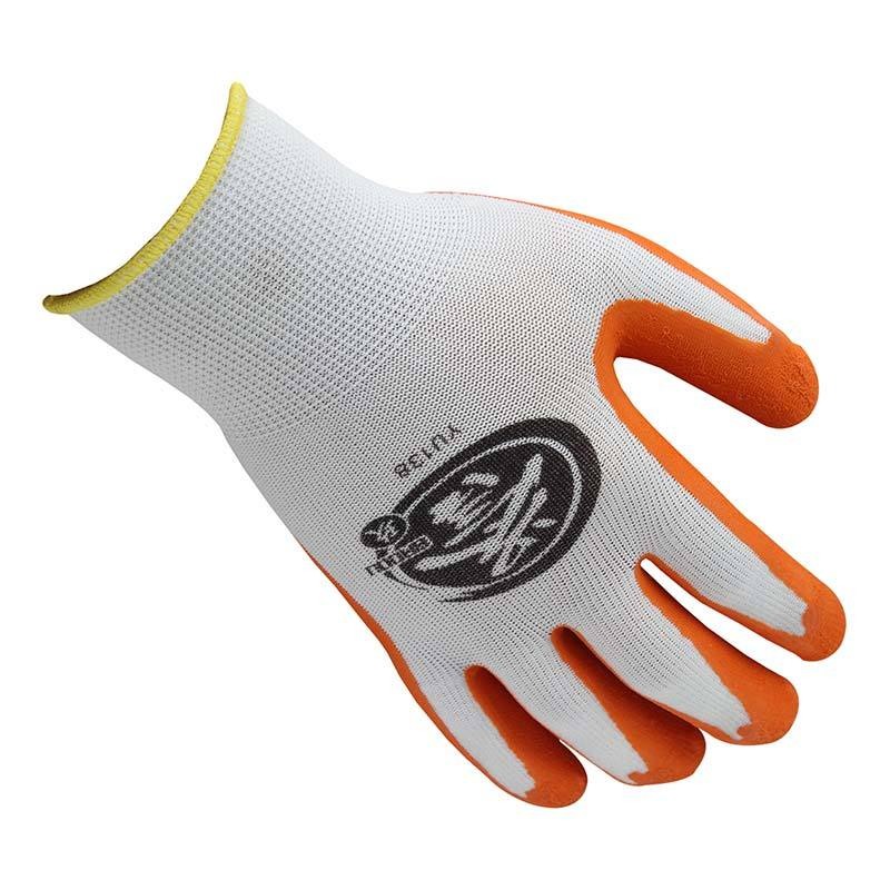 Honeywell霍尼韦尔YU138誉乳胶涂层工作手套-13针白涤纶掌浸乳胶起皱劳保手套