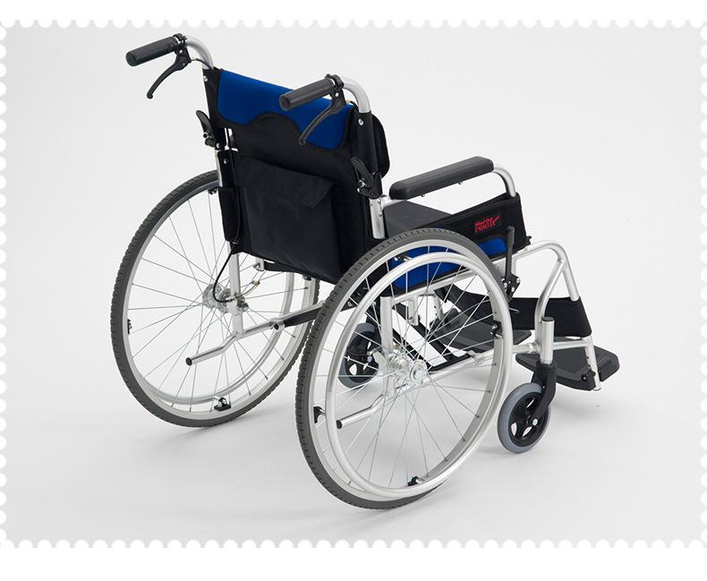 日本MIKI 三贵轮椅车 LS-2 折叠轻便 家用老人残疾人手推代步车示例图16