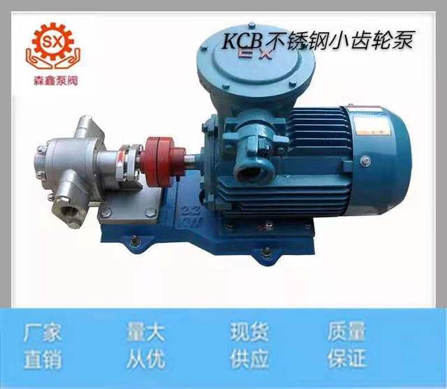源头厂家KCB系列齿轮泵 耐腐蚀液体输送泵 电动不锈钢输送齿轮泵