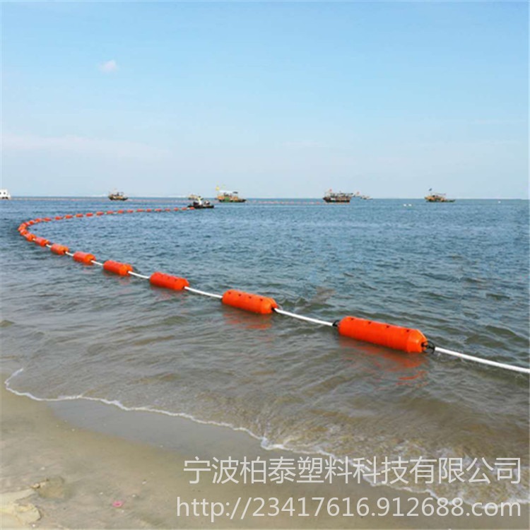 平潭县海边礁岛危险警示浮漂 海洋安全围栏浮筒图片