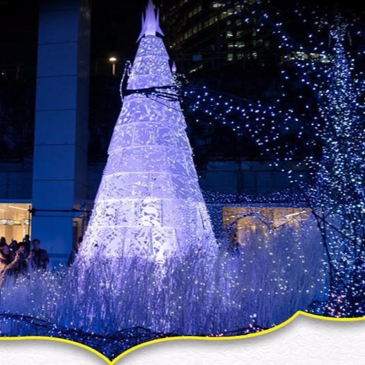 大型框架圣诞树定制3-20米室外 酒店广场酒吧商场圣诞节场景布置树木亮化