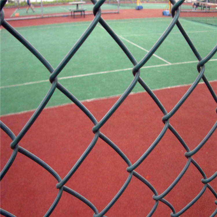 篮球场围网  绿色网球场围网  浸塑耐腐蚀排球场围栏网  迅鹰运动场地围栏网厂