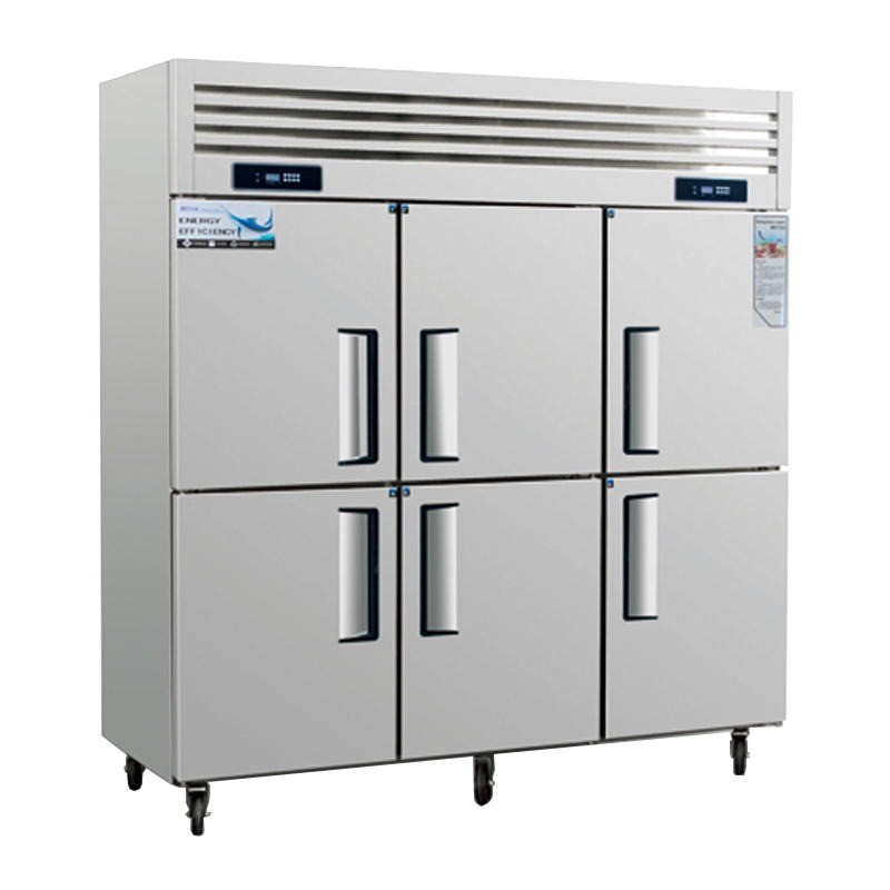 商用冷藏 冷冻设备 六门 双机双温冷柜 GD-1.8L6-B 冷藏冷冻 一体式 冰箱 大容量存放 上海厨房设备厂