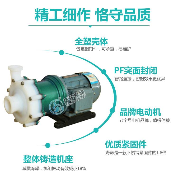 耐酸磁力泵CQB32-20-110F全塑泵 耐酸碱泵 实验泵磁力驱动泵厂家示例图9
