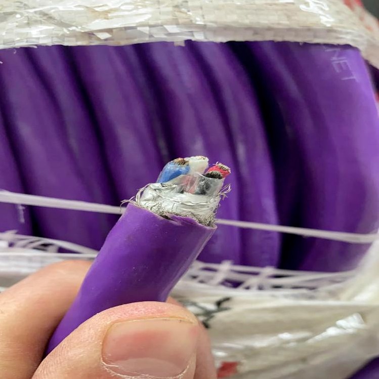 PROFIBUS-DP现场总线 紫色双芯电缆