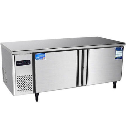 供应奶茶店1.5米冷藏操作台  全自动平冷工作台  不锈钢冷藏冷冻保鲜台