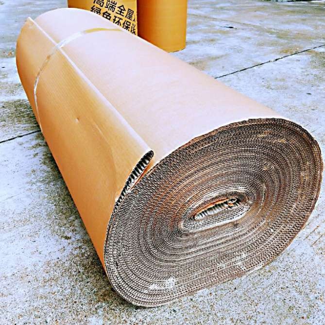 云浮瓦楞纸皮 玉石打包卷纸 工艺品包装纸皮 瓦楞卷纸 1.2米50米大卷包装纸